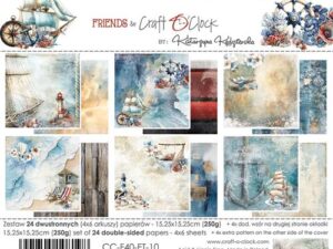 CC-F40-ET-10 Craft O'Clock Paper Pack 15,25 x 15,25 cm, Emerald Tales