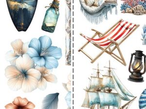 CC-F40-ET-13 Craft O'Clock Paper Pack Extras Set, Emerald - Mix