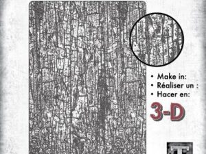 667000 Sizzix Embossingfolder, Tim Holtz 3D Vault - A5 Cracked Large