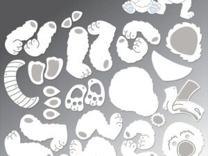 BLD1778 By Lene Die Cut/Emb, Polar Bear - Isbjørn