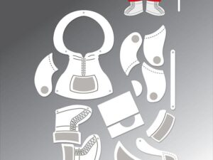 BLD1779 By Lene Die Cut/Emb, Tilbehør til Polar Bear - Isbjørn