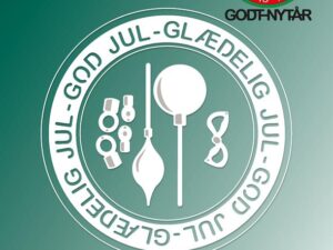 BLD1785 By Lene Die Cut/Emb, Glædelig Jul - Godt Nytår