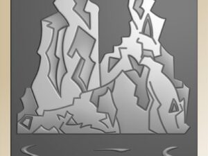 BLE1015 By Lene Embossingfolder 3D, Ice Landscape - Islandskab