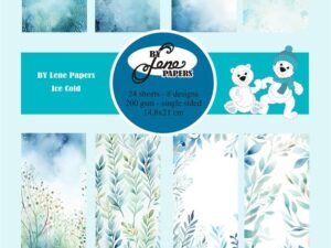 BLP268 By Lene Papirblok A5, Ice Cold