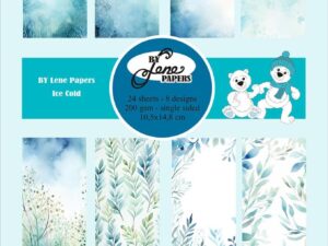 BLP668 By Lene Papirblok A6, Ice Cold