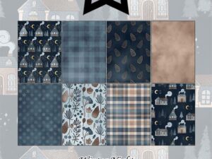 PFA191 Paper Favourites, Papirsblok A5, Winter Night