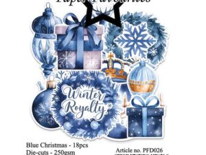 PFD026 Paper Favourites Die-Cuts, Blue Christmas