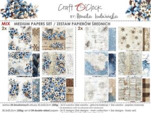 CC-C79-JS-09 Craft O'Clock Paper Pack 20,3 x 20,3 cm, Oh, Jolly Season