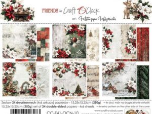 CC-F41-OCN-10 Craft O'Clock Paper Pack 15,25 x 15,25 cm, Oh, Christmas Night