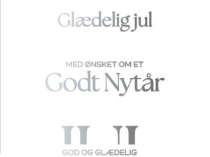SBH032 Simple and Basic Press Plate/Hot Foil Plates, Glædelig Jul