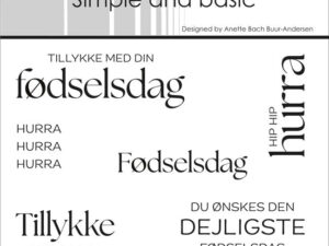 SBC209 Simple and Basic Clearstamp, Fødselsdag mfl.