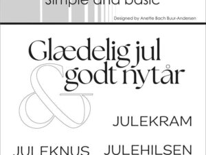 SBC210 Simple and Basic Clearstamp, Julehilsen mfl.