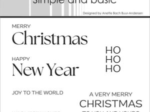 SBC211 Simple and Basic Clearstamp, Merry Christmas mfl.