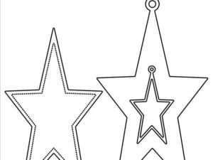 SBD582 Simple and Basic die, Oblong Stars - Stjerne #1 w/tag