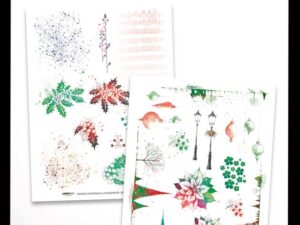 ACSRO0003 Arden Creative Studio Rub-On, Vintage Christmas