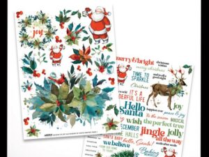 ACSRO0004 Arden Creative Studio Rub-On, Season of Joy