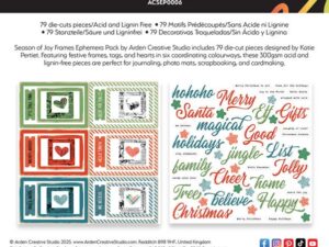 ACSEP0006 Arden Creative Studio Ephemera Pack/Die Cuts, Page Makers - Season of Joy