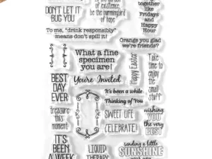 CS403 Elizabeth Craft Design Stempel, Playful Sentiments