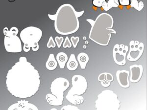 BLD1788 By Lene Die Cut/Emb, Baby Ice Bear - Baby Isbjørn