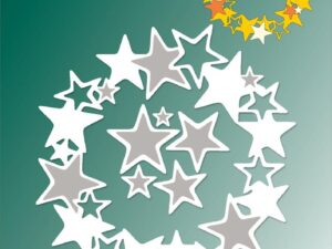 BLD1791 By Lene Die Cut/Emb, Star Wreath - Stjernekrans
