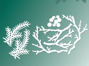 BLD1794 By Lene Die Cut/Emb, Branches and Berries - Grene og Bær