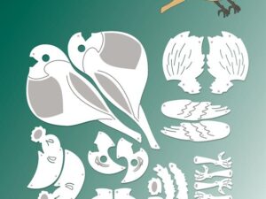 BLD1795 By Lene Die Cut/Emb, Christmas Robin - Fugl - Rødhals