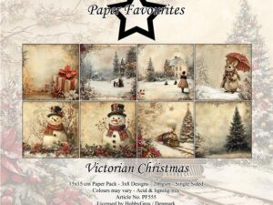 PF555 Paper Favourites, Papirsblok 15x15, Victorian Christmas