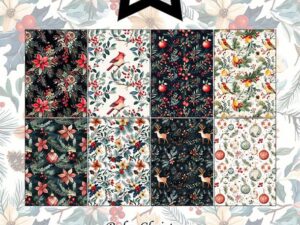 PFA193 Paper Favourites, Papirsblok A5, Boho Christmas