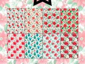 PFA196 Paper Favourites, Papirsblok A5, Poinsettia - Julestjerner