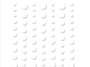 SBA045 Simple and Basic, Matte Enamel Dots, Soft White