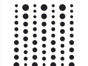 SBA046 Simple and Basic, Matte Enamel Dots, Black