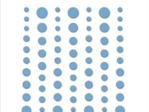 SBA048 Simple and Basic, Matte Enamel Dots, Light Blue