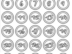 SBD589 Simple and Basic die, Numbers In A Circle - Tal i cirkel