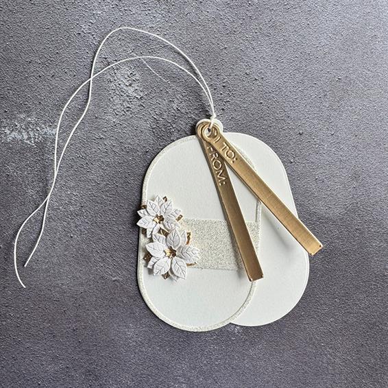 SBD591 Simple and Basic die, Decorative Oval Tags - Oval Tags - Billede 2