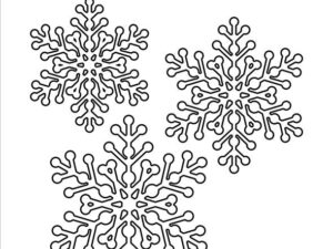 SBD593 Simple and Basic die, Snowflakes - Snefnug