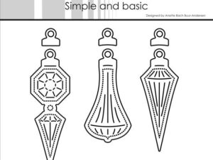 SBD594 Simple and Basic die, Christmas Ornaments - Jule Ornamenter