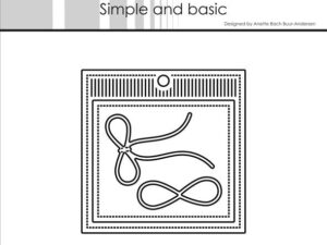 SBD595 Simple and Basic die, Square Gift Tag - Firkantet Gavemærkat