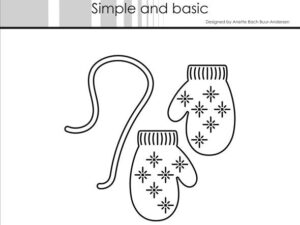 SBD596 Simple and Basic die, Mittens - Vanter