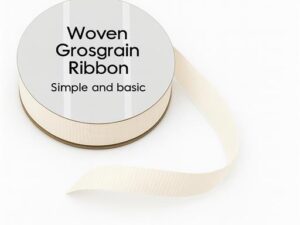SBA452 Simple and Basic, Grosgrain Ribbon, 8mmx10m, Ivory - Råhvid