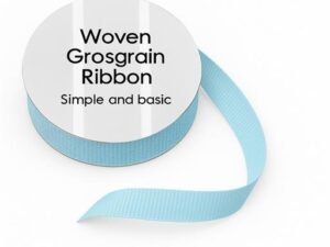 SBA454 Simple and Basic, Grosgrain Ribbon, 8mmx10m, Light Blue - Lyseblå