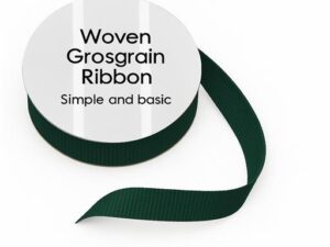 SBA456 Simple and Basic, Grosgrain Ribbon, 8mmx10m, Dark Green - Mørke Grøn