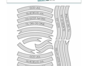 63473 MW Made With Love Dies, Christmas/Jule Banners