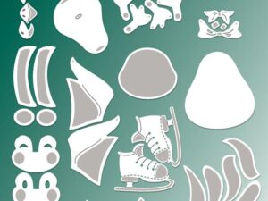 BLD1800 By Lene Die Cut/Emb, Happy Penguins - Pingviner