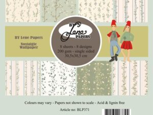 BLP371 By Lene Papirblok 30 x 30 cm, Nostalgic Wallpaper