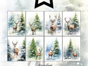 PFA598 Paper Favourites, Papirsblok A6, Reindeer- Rensdyr