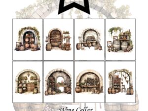 PFA600 Paper Favourites, Papirsblok A6, Wine Cellar- Vinkælder
