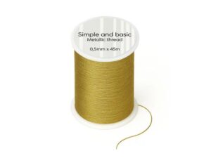 SBA655 Simple and Basic, Metallic Thread 0,5mmx45m, Gold - Guld