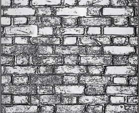 666958 Sizzix Embossingfolder, Tim Holtz 3D Vault - A5 Brickwork