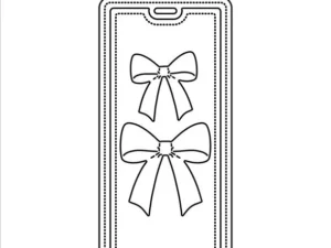 SBD604 Simple and Basic die, Beautiful bows on a tag