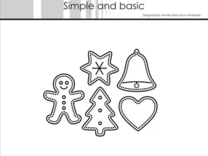 SBD608 Simple and Basic die, Christmas Cookies